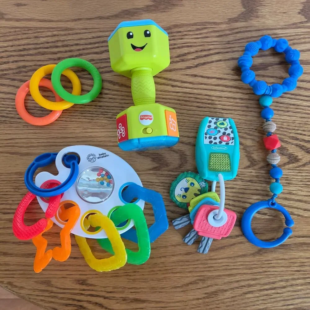 Fisher-Price Baby Einstein And Infantino Infant Sensory Toy Lot Bundle Set of 5